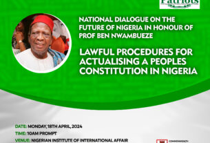 National Dialogue in honour of Prof Ben Nwabueze