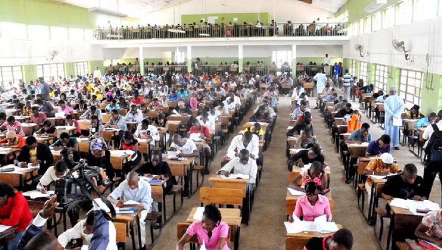 exam hall in Nigeria